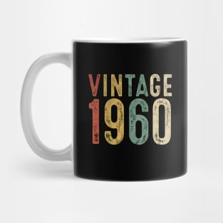 Vintage 1960 60th Birthday Gift 60 Year Old Sixty Bday Mug